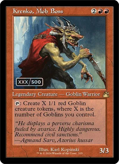 Krenko, Mob Boss - Serial Numbered