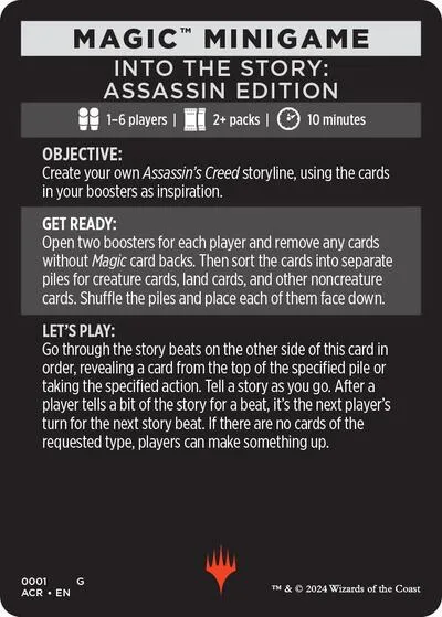 Magic Minigame: Into The Story: Assassin Edition - Normal Magic Minigame Into The