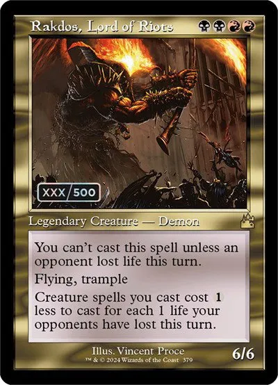 Rakdos, Lord of Riots - Serial Numbered