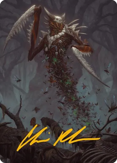 Grist, the Plague Swarm Art Card - Gold Stamped Signature
