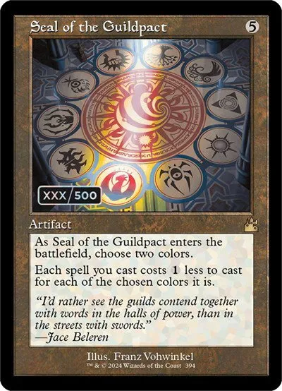 Seal of the Guildpact - Serial Numbered