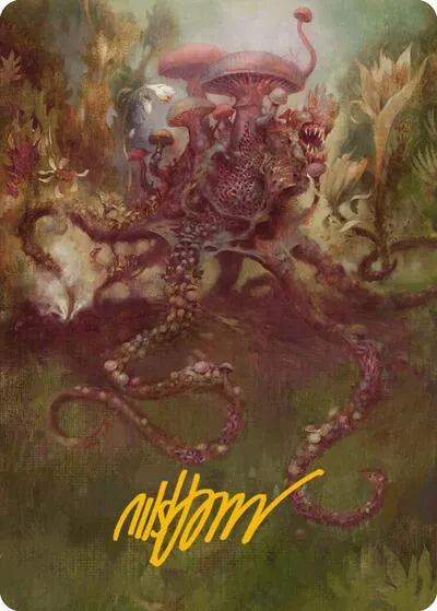 Sowing Mycospawn Art Card - Gold Stamped Signature