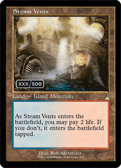 Steam Vents - Serial Numbered