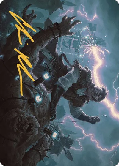Geralf, the Fleshwright Art Card - Gold Stamped Signature
