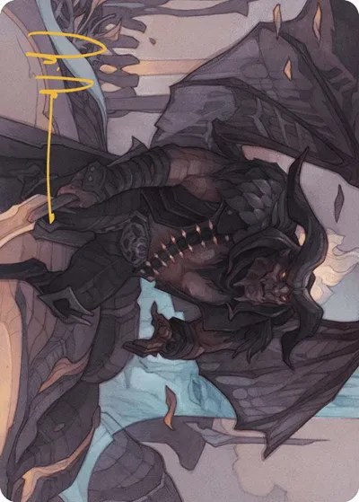 Rakdos Joins Up Art Card - Gold Stamped Signature