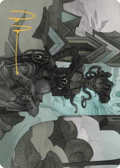Vraska Joins Up Art Card - Gold Stamped Signature