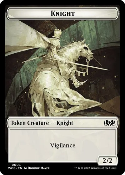 Knight // Food (0011) Double-Sided Token