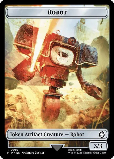 Robot // Junk Double-Sided Token - Foil