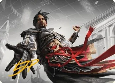 Ezio Auditore da Firenze Art Card - Gold Stamped Signature