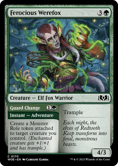 Ferocious Werefox - Foil