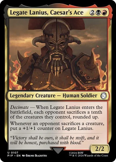 Legate Lanius, Caesar's Ace - Foil