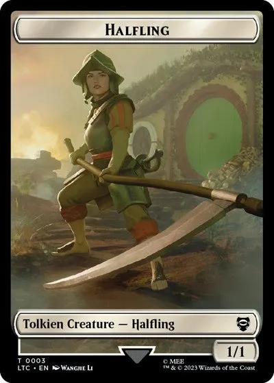 Halfling // Treasure Double-Sided Token