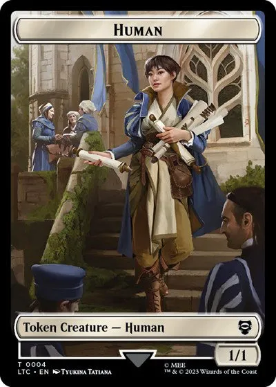 Human // Human Soldier (0001) Double-Sided Token