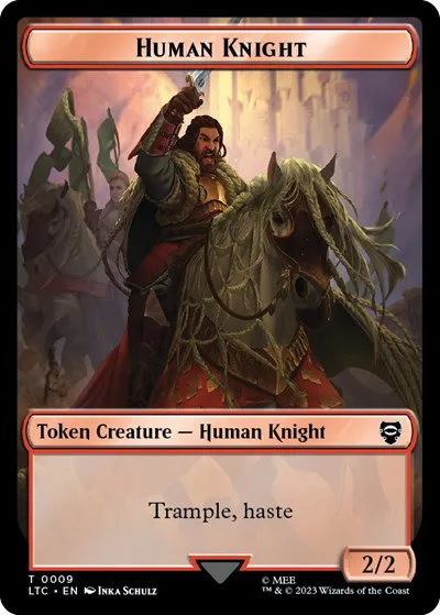 Human // Human Knight Double-Sided Token