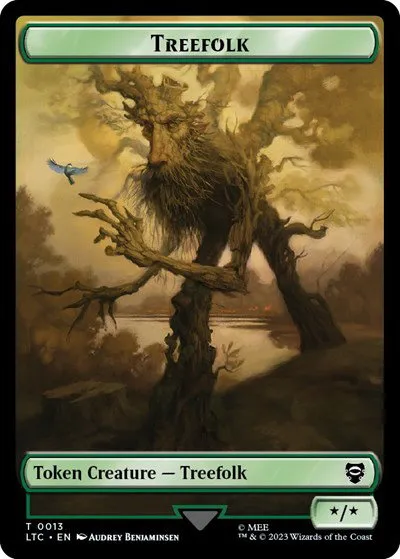 Beast // Treefolk Double-Sided Token