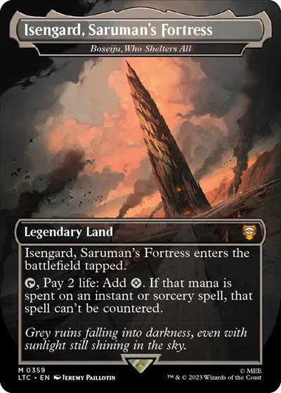 Isengard, Saruman's Fortress - Boseiju, Who Shelters All - Foil