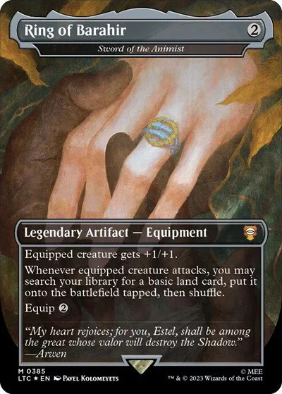 Ring of Barahir - Sword of the Animist - Surge Foil