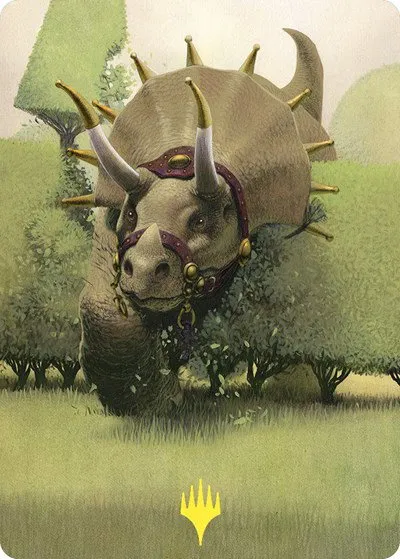 Regal Behemoth Art Card - Gold Stamped