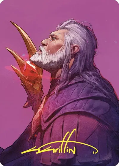 Urza, Lord High Artificer Art Card - Gold Stamped Signature