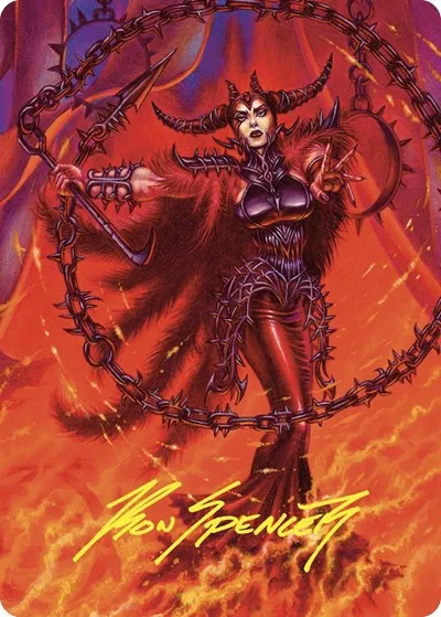 Deadly Rollick Art Card - Gold Stamped Signature