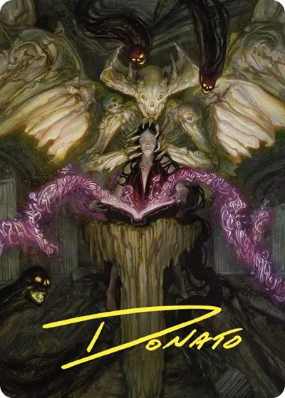Demonic Tutor Art Card - Gold Stamped Signature