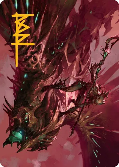 Skyclave Invader Art Card - Gold Stamped Signature