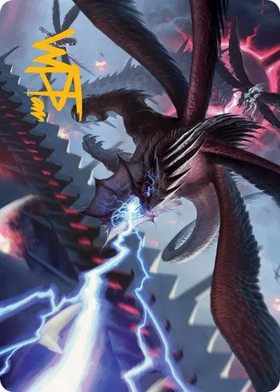 Defiant Thundermaw Art Card - Gold Stamped Signature