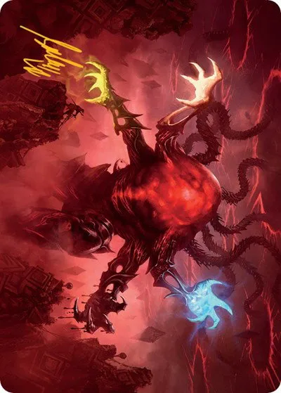 Omnath, Locus of All Art Card - Gold Stamped Signature