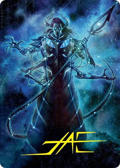 Heliod, the Warped Eclipse Art Card - Gold Stamped Signature