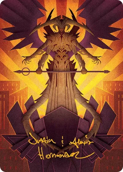 Atraxa, Praetors' Voice Art Card - Gold Stamped Signature