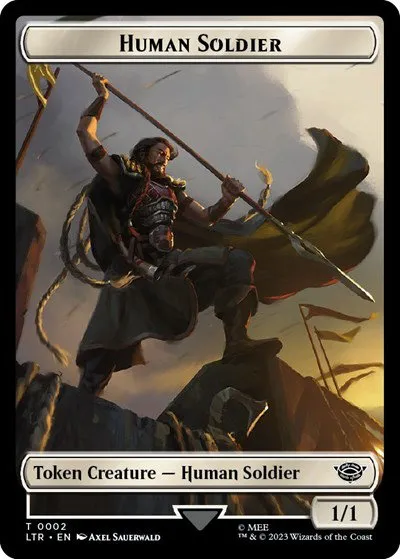 Human Soldier (0002) // Food (0010) Double-Sided Token