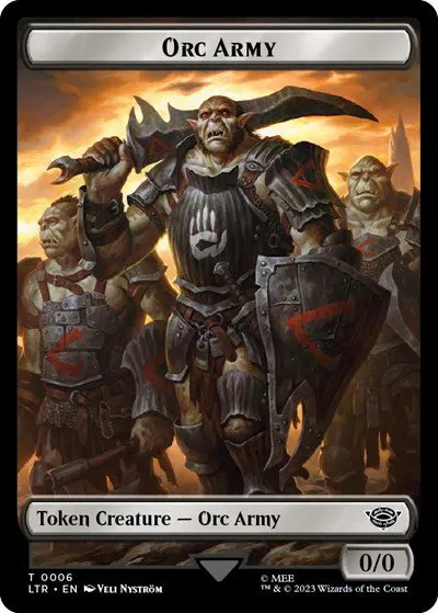 Orc Army (0006) // Food (0009) Double-Sided Token