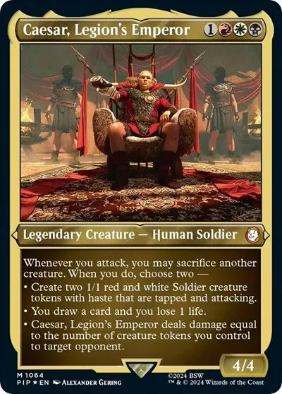 Caesar, Legion's Emperor (Display Commander) - Thick Stock