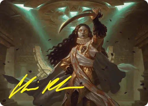 Elenda, Saint of Dusk Art Card - Gold Stamped Signature