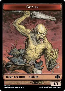 Goblin // Elemental Double-Sided Token - Foil Goblin Elemental Double S
