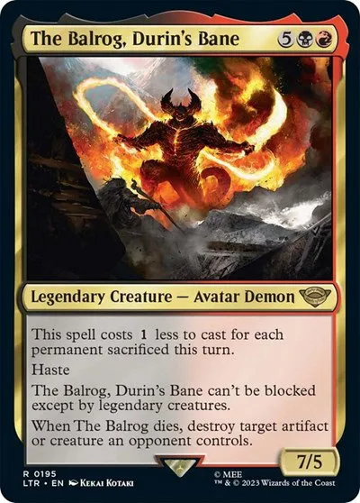 The Balrog, Durin's Bane - Foil