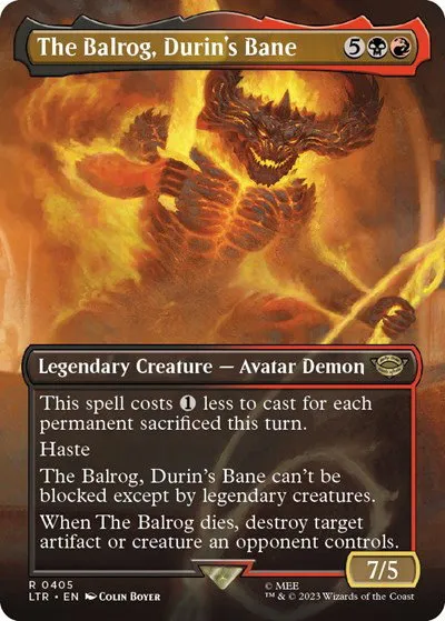 The Balrog, Durin's Bane - Foil
