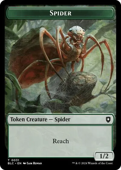 Spider // Blood Double-Sided Token