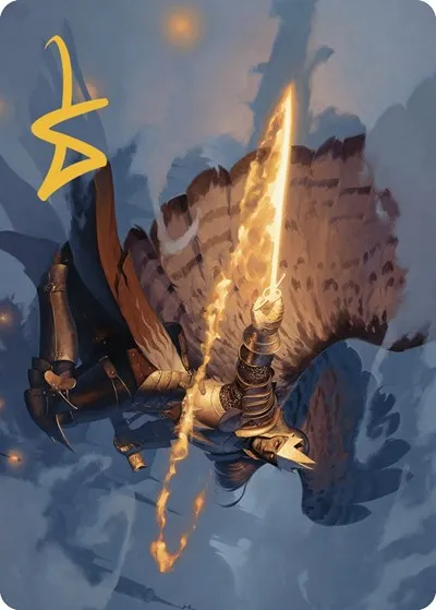 Aurelia's Vindicator Art Card - Gold Stamped Signature