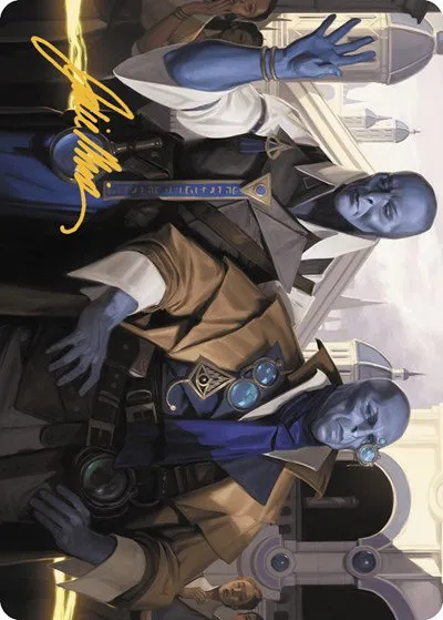 Hotshot Investigators Art Card - Gold Stamped Signature