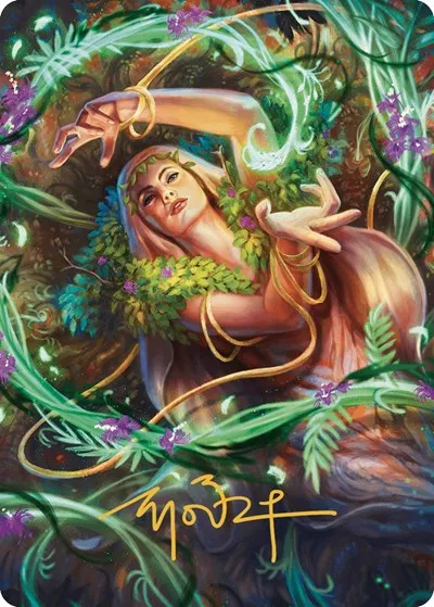Insidious Roots Art Card - Gold Stamped Signature