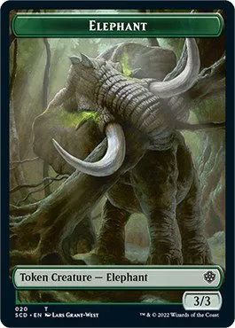 Elephant // Thopter Double-Sided Token