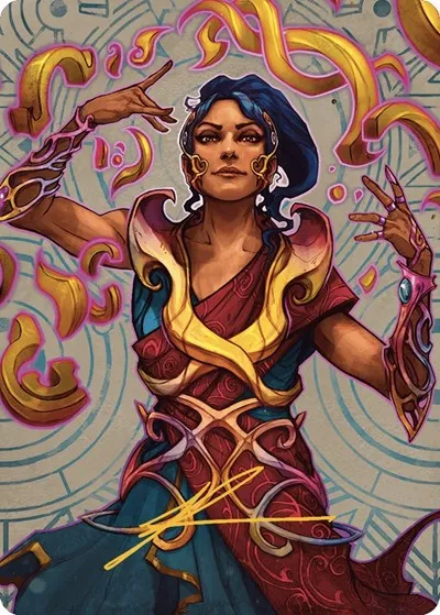 Saheeli, the Sun's Brilliance Art Card - Gold Stamped Signature