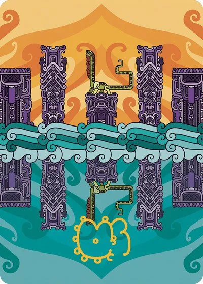 Echoing Deeps Art Card - Gold Stamped Signature