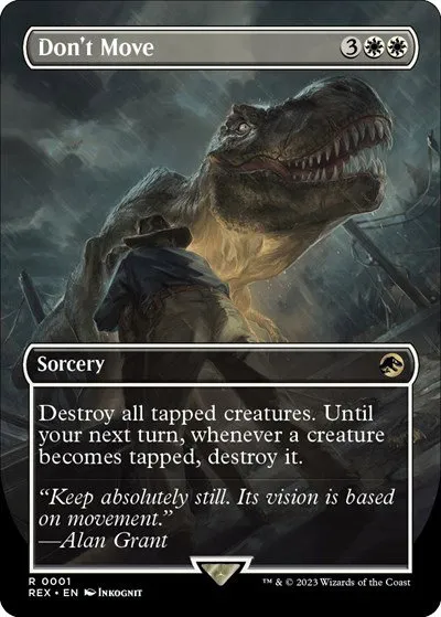 Don't Move - Borderless Foil