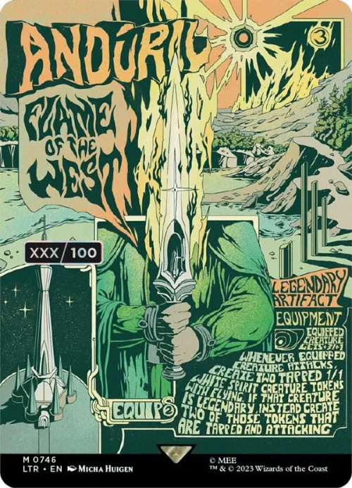 Anduril, Flame of the West - Serial Numbered