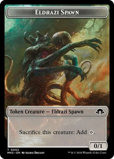 Eldrazi Spawn // Plant Double-Sided Token