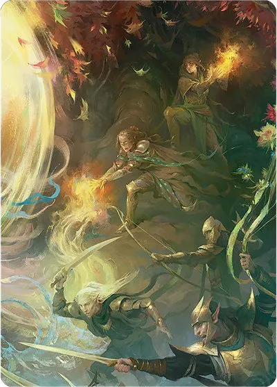 Rally the Galadhrim Art Card - Normal Rally The Galadhrim Art