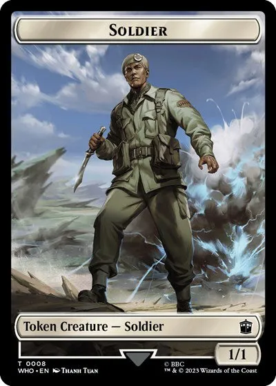 Soldier // Dinosaur Double-Sided Token - Foil