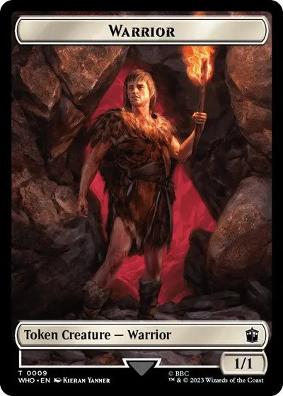 Warrior // Food (0025) Double-Sided Token - Foil
